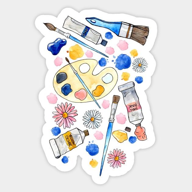 Creative Craft Corner Sticker by tangerinetane